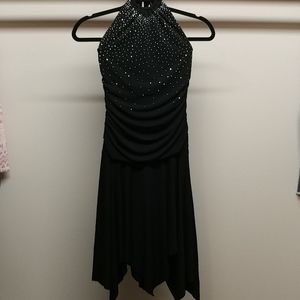 Keyhole Black Formal Dress
